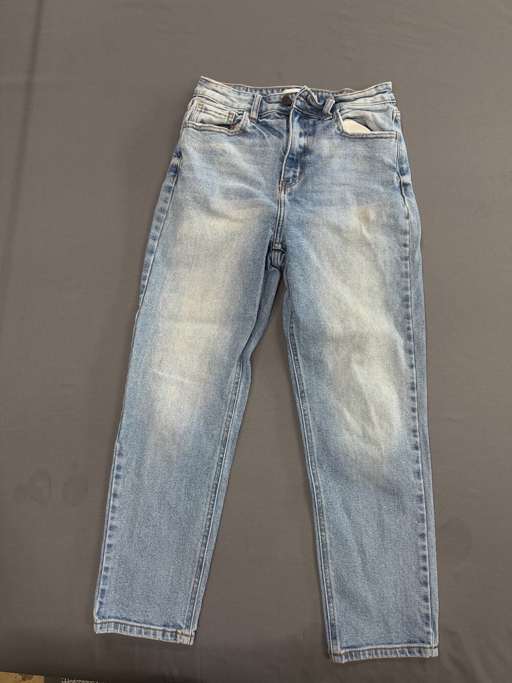 Carly Jean Los Angeles Women's High Rise Straight Leg Jeans Size 3 Blue Denim